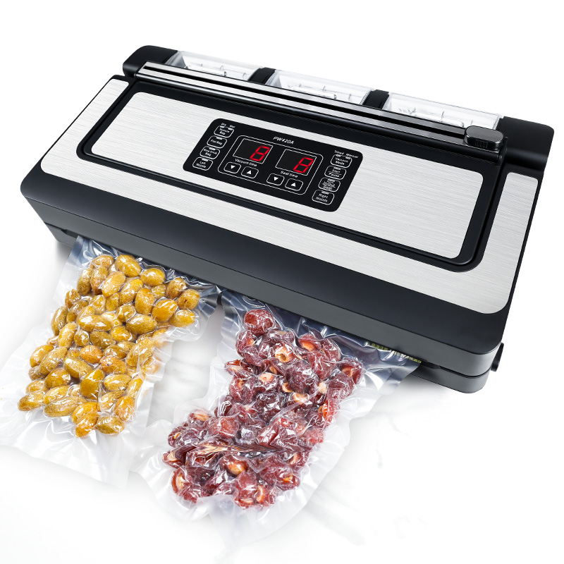 Food Vacuum Sealer Machine - キッチン真空食品保存シーラー液晶ディスプレイ食品保存家庭用自動シーリングマシン
