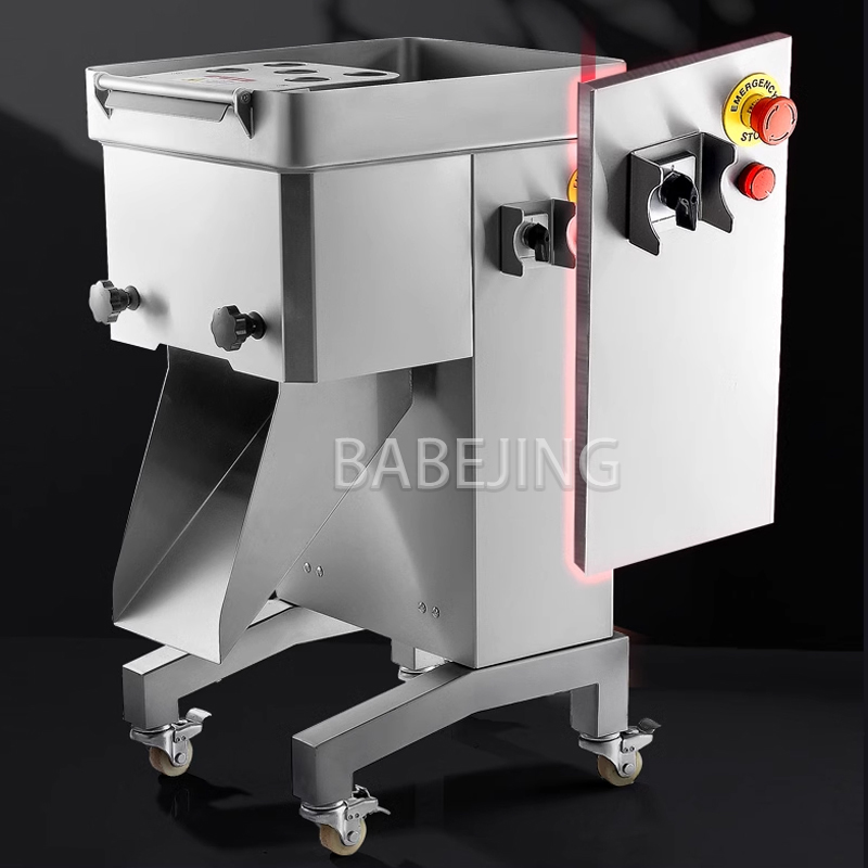 Automatic Meat Slicer Home - 3mmステンレス刃搭載の電動ミートスライサー、自動フレッシュカッター、家庭用キッチン家電