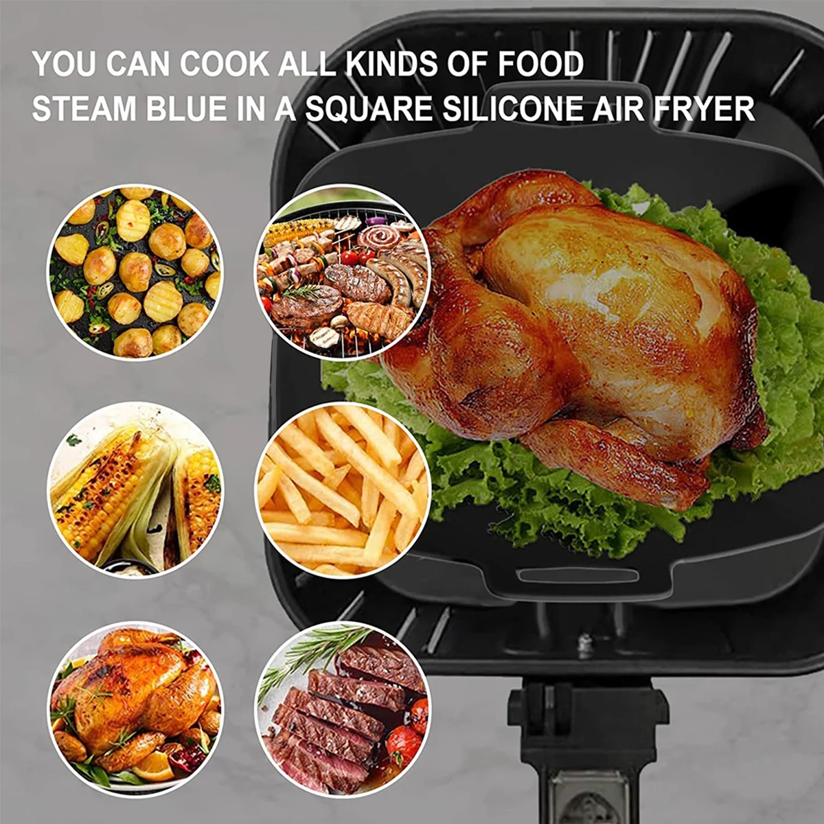 2 個エアフライヤーシリコンライナー忍者デュアルエアフライヤ - Air Fryer Silicone Pot Liner のレビューと価格