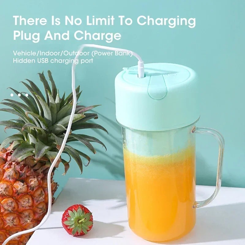 ポータブルUSB充電式ミニブレンダージューサーカップ、ストロ - Portable Blender Usb Rechargeable のレビューと価格