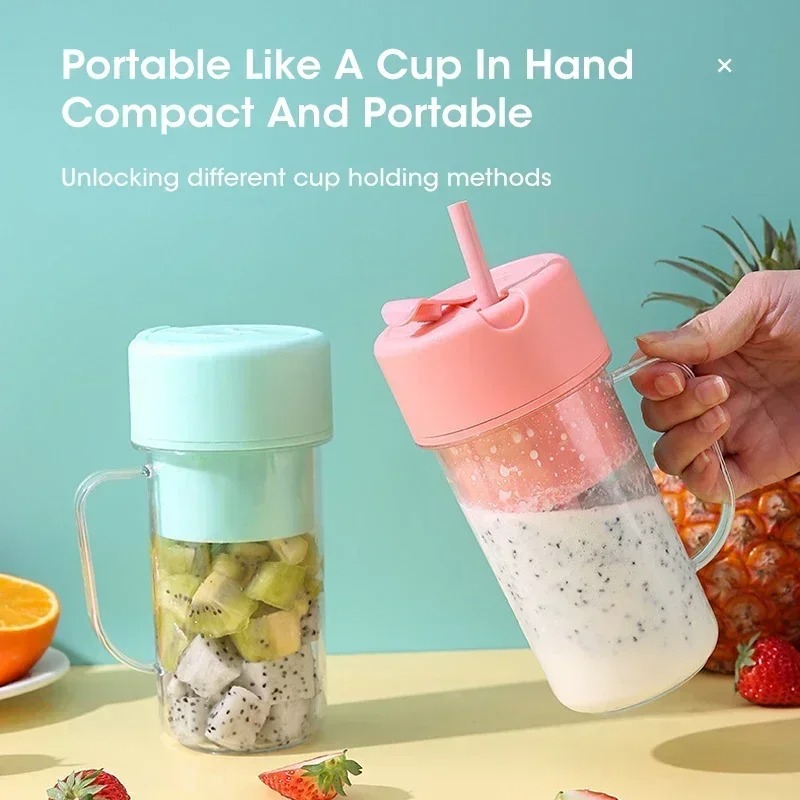 ポータブルUSB充電式ミニブレンダージューサーカップ、ストロ - Portable Blender Usb Rechargeable のレビューと価格