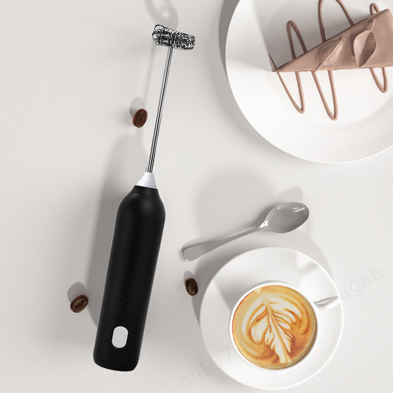 2 で 1 電気コーヒー泡立て器 + エッグビーターワイヤレ - Electric Milk Frother Handheld のレビューと価格