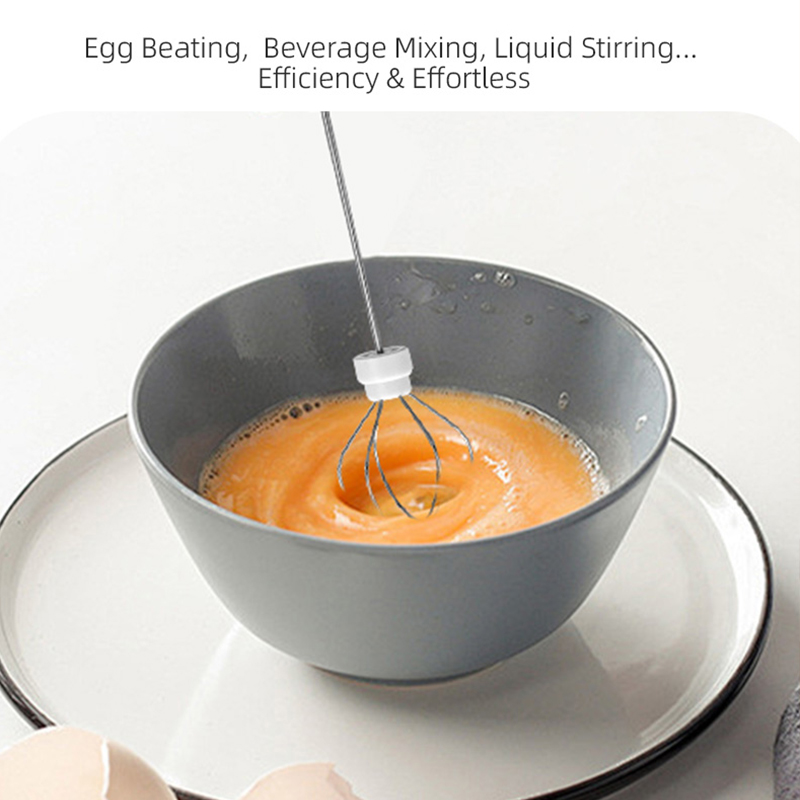 2 で 1 電気コーヒー泡立て器 + エッグビーターワイヤレ - Electric Milk Frother Handheld のレビューと価格