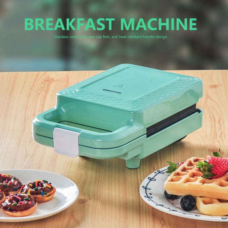 家庭用ミニ自動朝食マシン多機能ワッフルサンドイッチメーカーグ - Mini Waffle Maker Machine のレビューと価格