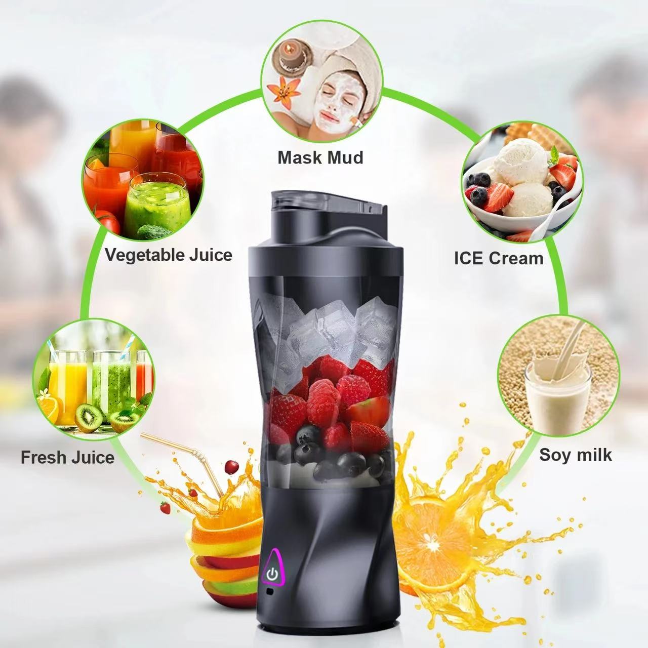 ポータブル電動ジューサーブレンダー 700ML 多機能 US - Portable Blender Usb Rechargeable のレビューと価格