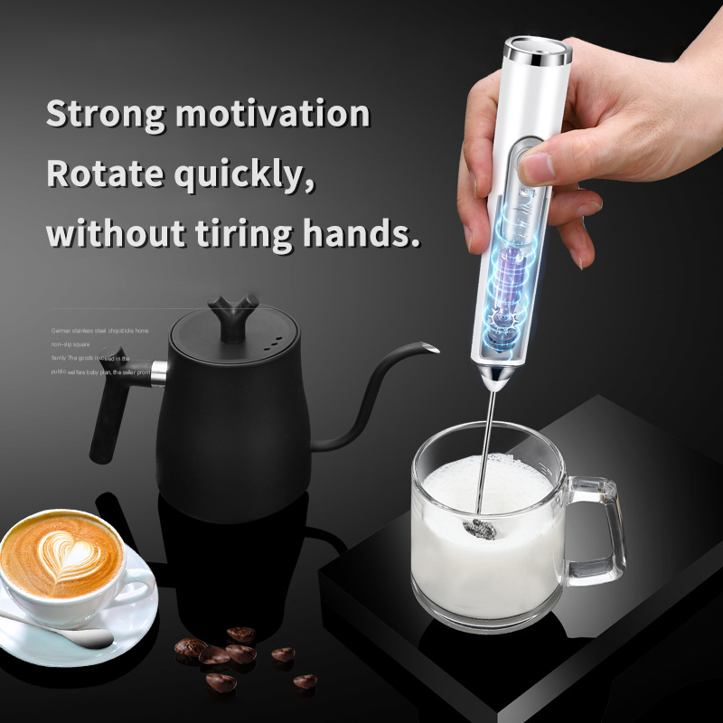 電動ミルクフォーマーブレンダーワイヤレスコーヒー泡立て器ミキ - Immersion Hand Blender Set のレビューと価格