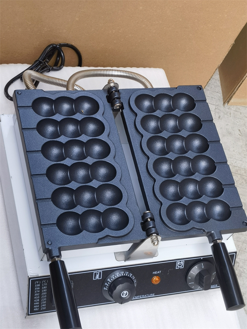 電気ノンスティック串ワッフルメーカーマシンたこ焼きボール型ワ - Mini Waffle Maker Machine のレビューと価格