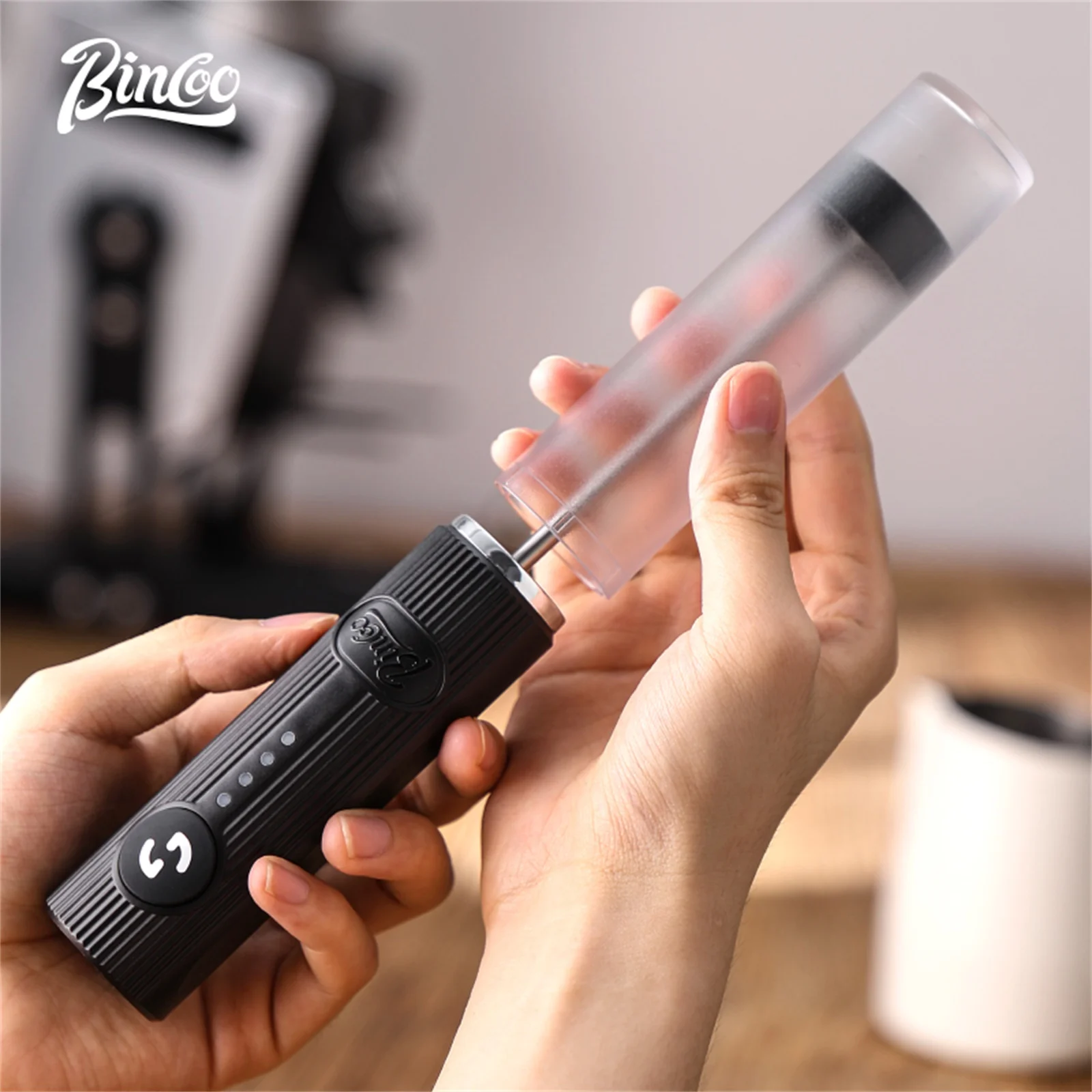 Bincoo 新しいミルクフォーマーコーヒー泡立て器ミキサー - Electric Milk Frother Handheld のレビューと価格