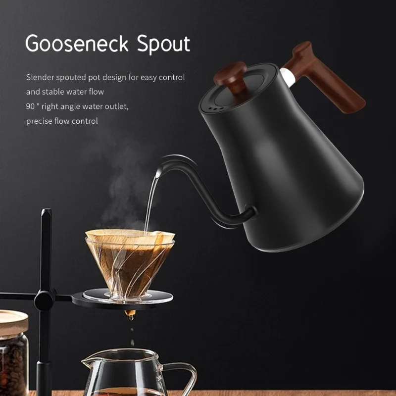 1200ワットインテリジェント恒温電気ケトルグースネックポッ - Electric Kettle Temperature Control のレビューと価格