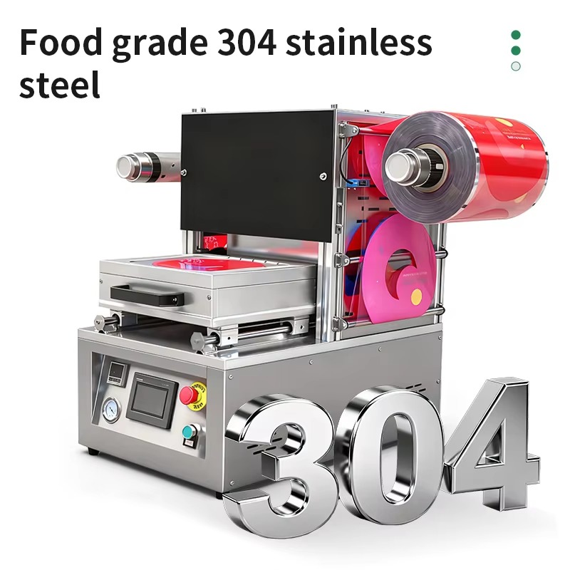 カスタマイズ可能な半自動電動MAPトレイシーラー真空ガス充填 - Food Vacuum Sealer Machine のレビューと価格