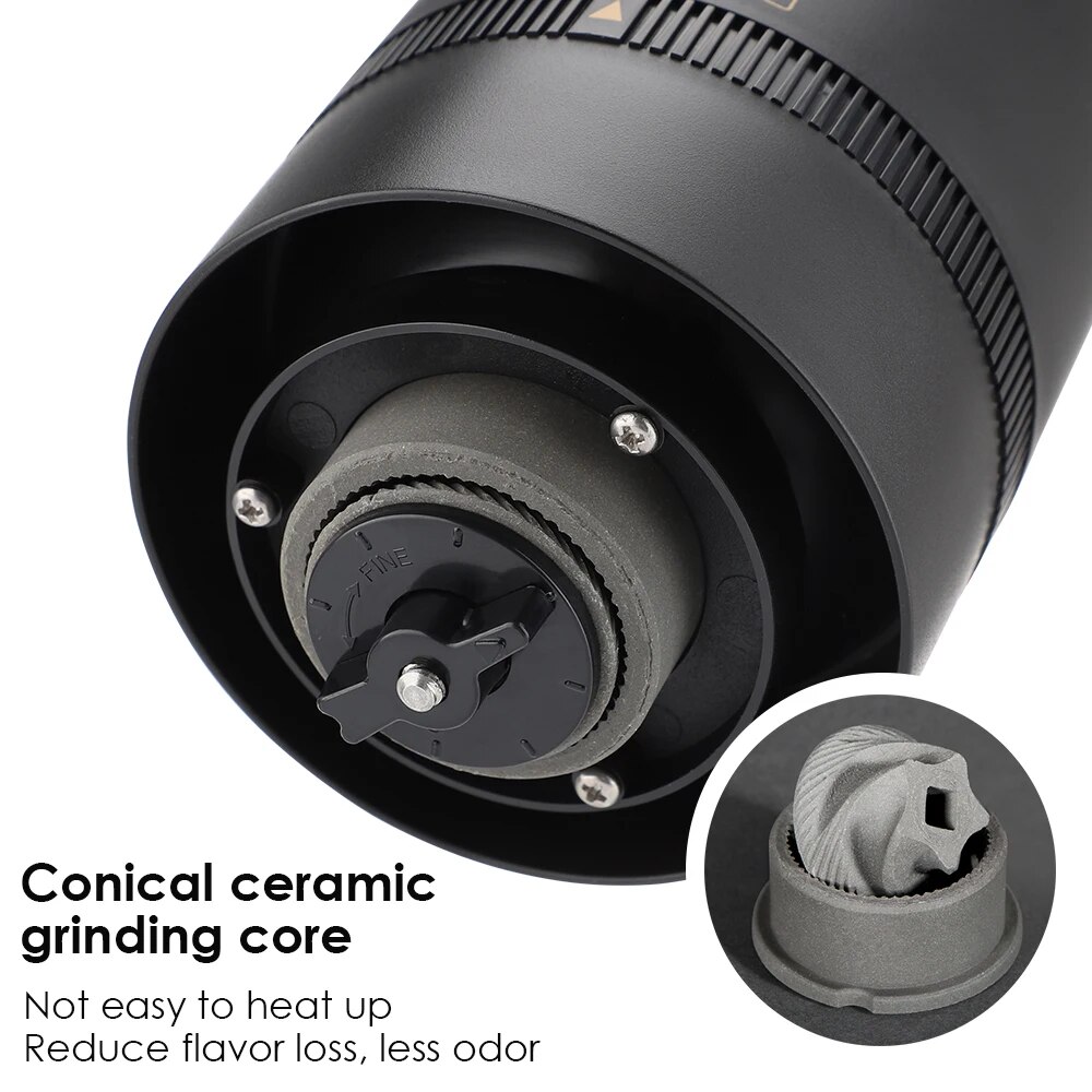 コーヒーグラインダータイプc usb充電プロセラミック粉砕コ - Coffee Bean Grinder Electric のレビューと価格