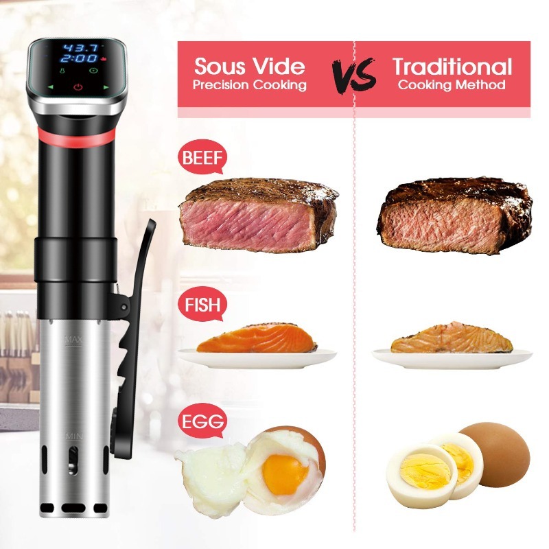 デジタル真空調理器 低温スロークッカー 真空ステーキ解凍器  - Digital Sous Vide Precision Cooker のレビューと価格