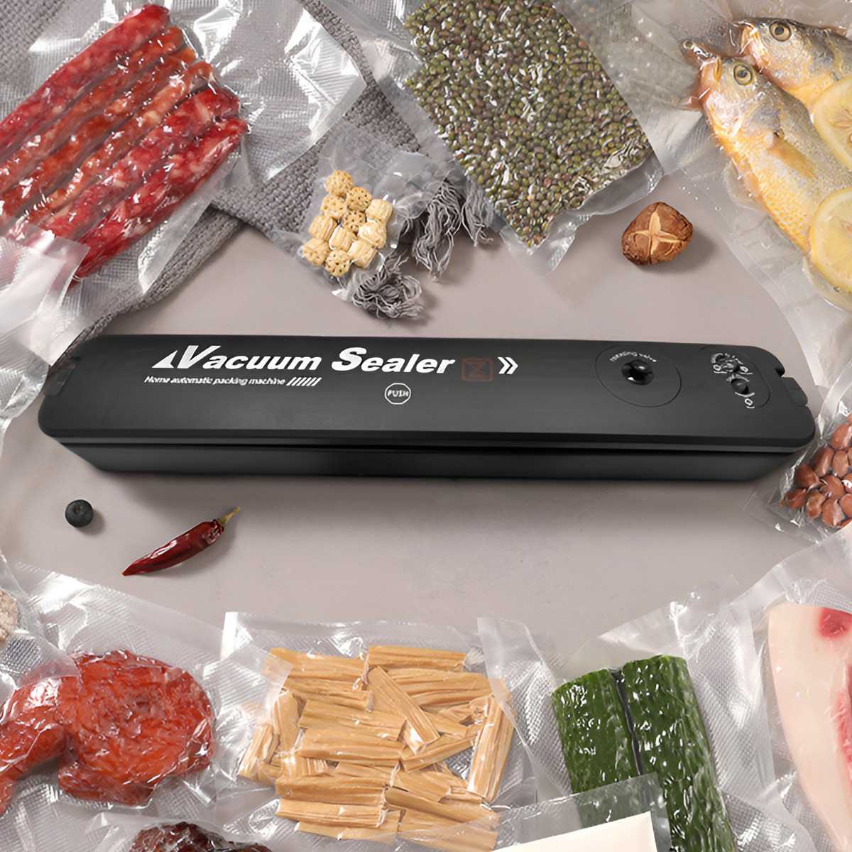 220V EUプラグ食品真空シーラー包装機、無料10個の真空 - Food Vacuum Sealer Machine のレビューと価格