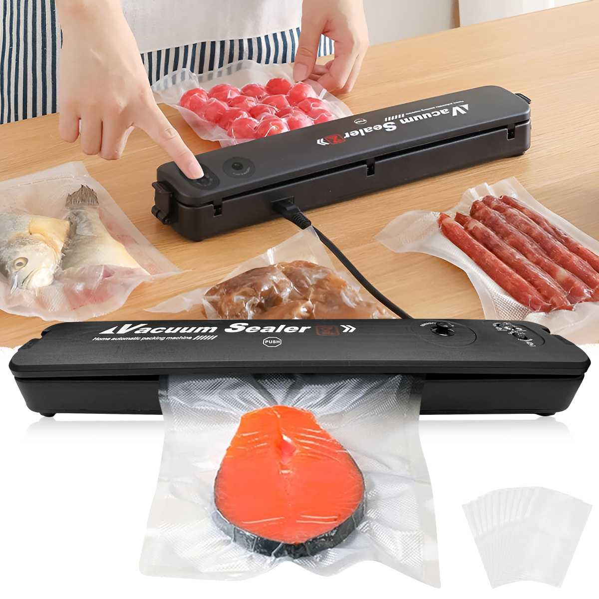 220V EUプラグ食品真空シーラー包装機、無料10個の真空 - Food Vacuum Sealer Machine のレビューと価格