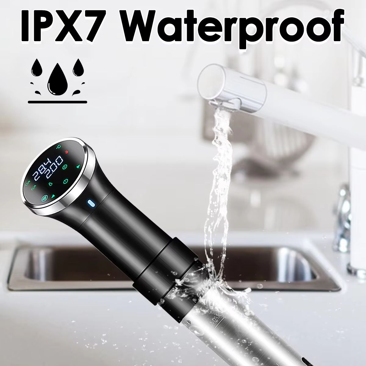真空調理器 1100W イマージョンサーキュレーター 25- - Digital Sous Vide Precision Cooker のレビューと価格