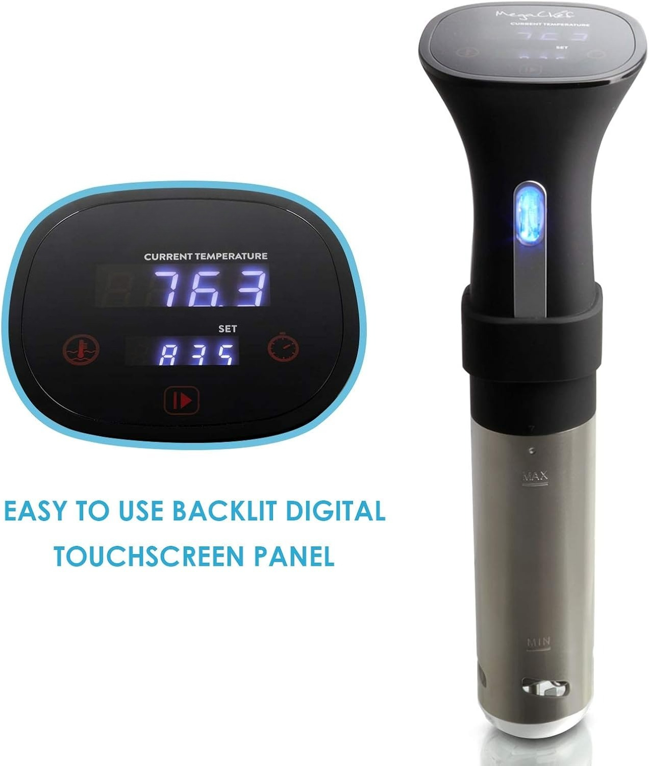 浸漬式精密真空調理器、大型デジタルタッチスクリーンディスプレ - Digital Sous Vide Precision Cooker のレビューと価格